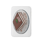 Tapis De Bain Illustration de gâteau de Tiramisu (Devant (Vertical))