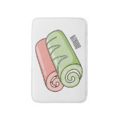 Tapis De Bain Illustration de gâteau suisse roll / roll (Devant (Vertical))