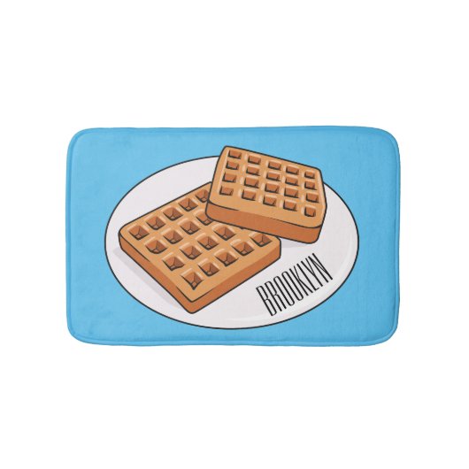 Tapis De Bain Illustration de gaufre (Devant)