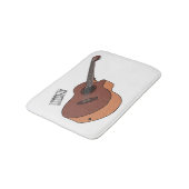 Tapis De Bain Illustration de guitare acoustique (Angle)