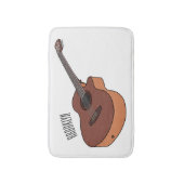 Tapis De Bain Illustration de guitare acoustique (Devant (Vertical))