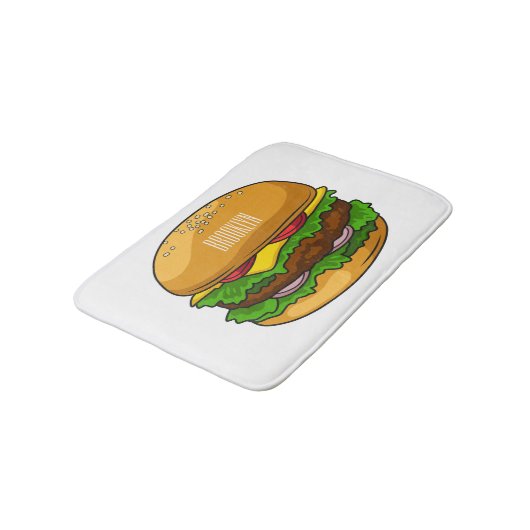 Tapis De Bain Illustration de Hamburger (Angle)