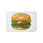 Tapis De Bain Illustration de Hamburger (Devant)