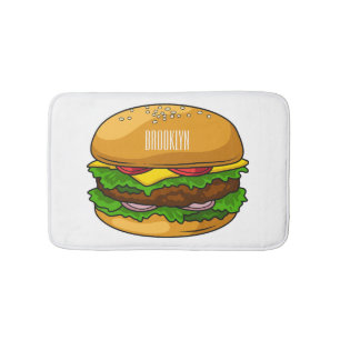 Tapis De Bain Illustration de Hamburger