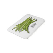 Tapis De Bain Illustration de haricots verts (Angle)
