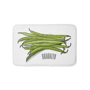 Tapis De Bain Illustration de haricots verts