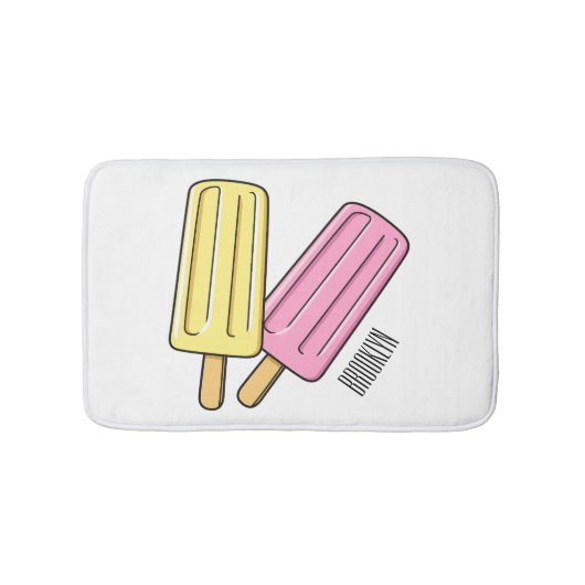 Tapis De Bain Illustration de Ice pop (Devant)