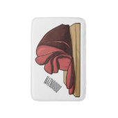 Tapis De Bain Illustration de jambon (Devant (Vertical))