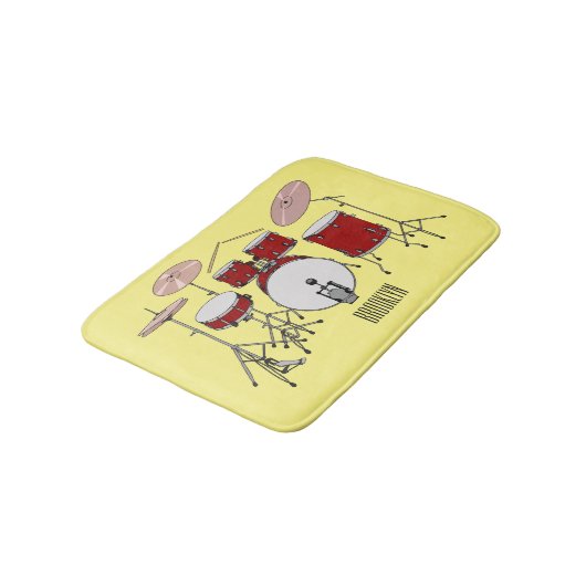Tapis De Bain Illustration de kit de batterie (Angle)