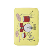 Tapis De Bain Illustration de kit de batterie (Devant (Vertical))