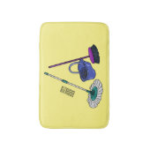 Tapis De Bain Illustration de la bande dessinée Broom & mop (Devant (Vertical))
