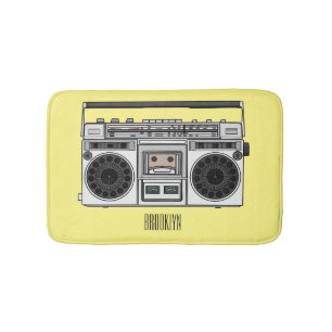 Tapis De Bain Illustration de la bande dessinée radio