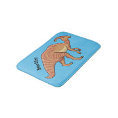 Tapis De Bain Illustration de la caricature de dinosaure du para (Angle)