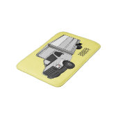 Tapis De Bain Illustration de la caricature du camion-boîte (Angle)