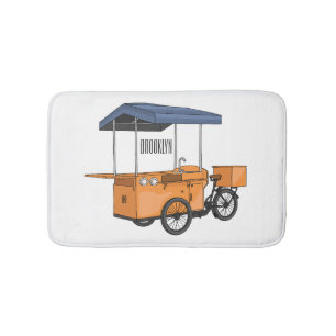 Tapis De Bain Illustration de la carotte de vélo