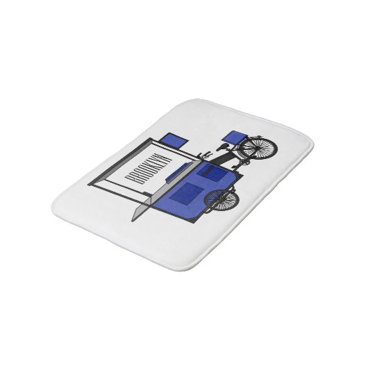Tapis De Bain Illustration de la charrette alimentaire (Angle)