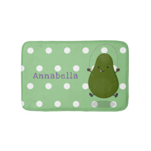 Tapis De Bain Illustration de la corde à sauter à l'avocat migno
