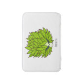 Tapis De Bain Illustration de la feuille de limon (Devant (Vertical))