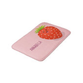 Tapis De Bain Illustration de la fraise Cute kawaii (Angle)