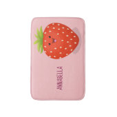 Tapis De Bain Illustration de la fraise Cute kawaii (Devant (Vertical))