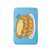 Tapis De Bain Illustration de la tarte à l'oeuf (Devant (Vertical))