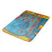 Tapis De Bain Illustration de l'aquarelle de l'éléphant à motifs (Angle)