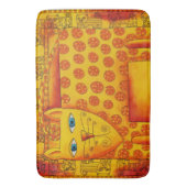 Tapis De Bain Illustration de l'aquarelle léopard (devant Vertical)