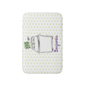 Tapis De Bain Illustration de lave-linge mignonne (Devant (Vertical))