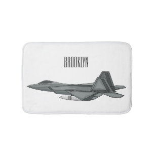 Tapis De Bain Illustration de l'avion de chasse
