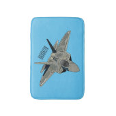 Tapis De Bain Illustration de l'avion de chasse (Devant (Vertical))