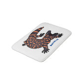 Tapis De Bain Illustration de lézard géant affamé (Angle)