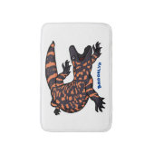 Tapis De Bain Illustration de lézard géant affamé (Devant (Vertical))