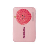 Tapis De Bain Illustration de litchee rose mignon (Devant (Vertical))