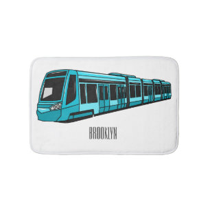 Tapis De Bain Illustration de locomotive électrique