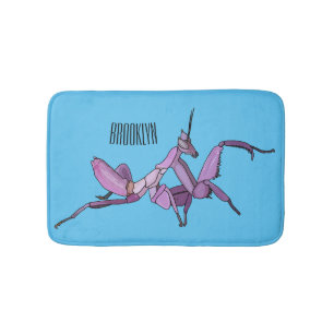 Tapis De Bain Illustration de l'orchidée mante