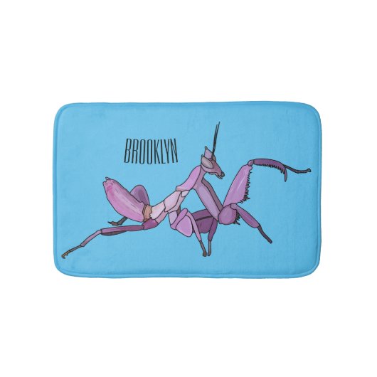 Tapis De Bain Illustration de l'orchidée mante (Devant)