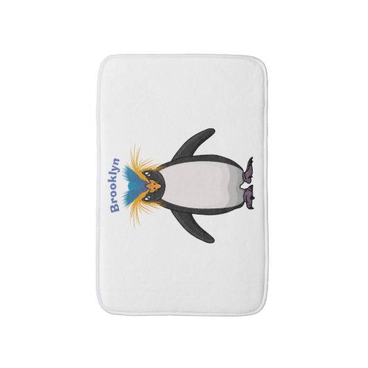 Tapis De Bain Illustration de mignon macaroni pingouin (Devant (Vertical))