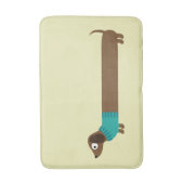 Tapis De Bain Illustration de mignonne long Dachshund (Devant (Vertical))