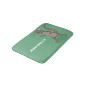 Tapis De Bain Illustration de mignonne mangouste (Angle)