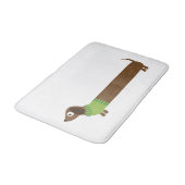 Tapis De Bain Illustration de mignons longs Dachshund (Angle)
