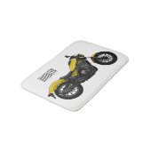 Tapis De Bain Illustration de moto Cruiser (Angle)