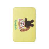Tapis De Bain Illustration de panda rouge mignon (Devant (Vertical))
