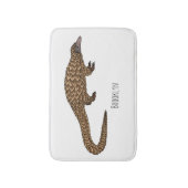 Tapis De Bain Illustration de pangolin à queue longue (Devant (Vertical))