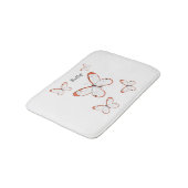 Tapis De Bain Illustration de papillon en verre (Angle)
