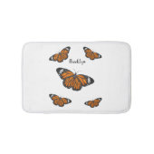 Tapis De Bain Illustration de papillon monarque (Devant)