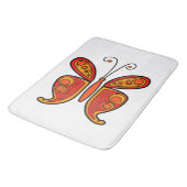 Tapis De Bain Illustration de papillon orange (Angle)