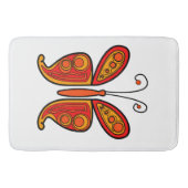 Tapis De Bain Illustration de papillon orange (Devant)