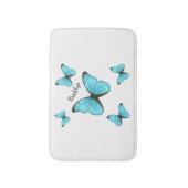 Tapis De Bain Illustration de papillons Morpho (Devant (Vertical))