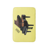 Tapis De Bain Illustration de piano (Devant (Vertical))