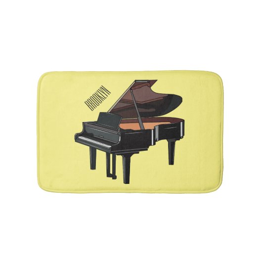 Tapis De Bain Illustration de piano (Devant)